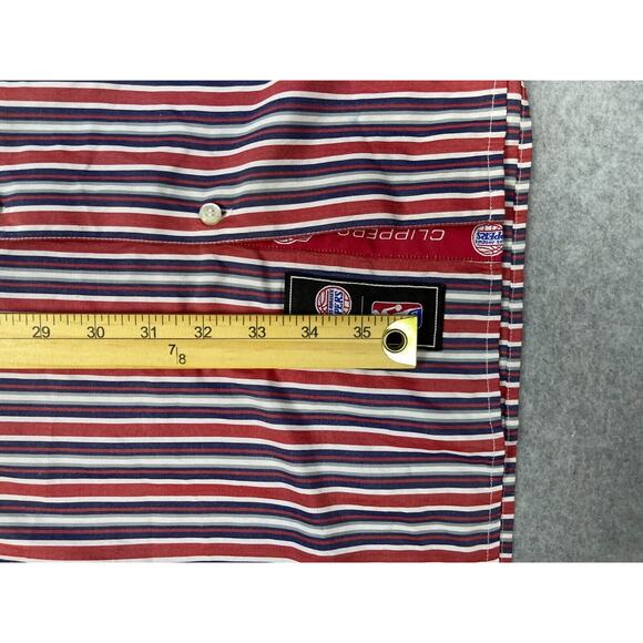 VTG Headmaster Designer Label LA Clippers Shirt Men's 5X Long Sleeve Button Up - Picture 9 of 10